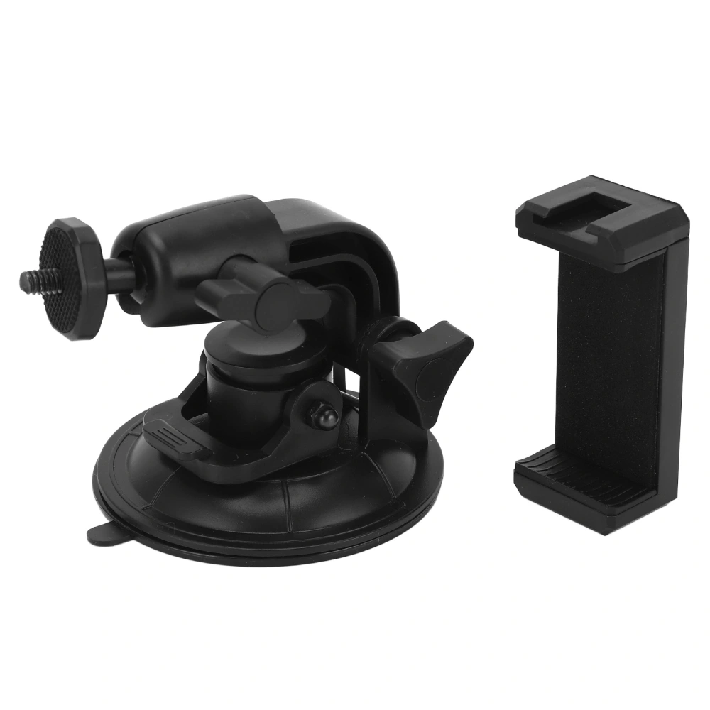 Powerful Suction Cup Camera Car Mount with Phone Holder 9CM Large Suction Cup for Action Cameras Smartphones