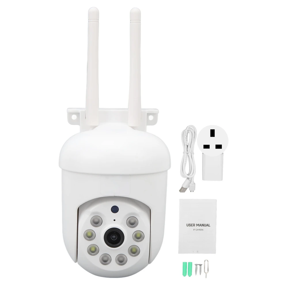 WiFi Security Cameras 1080P 2 Way Talk 2.4GHz WiFi 100‑240V Surveillance Cameras for Baby Elder Dog UK Plug