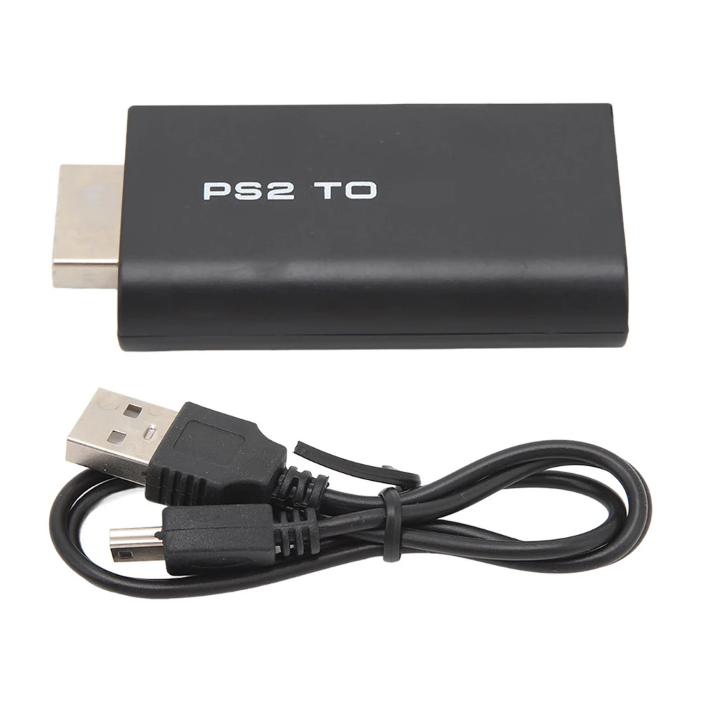 For PS2 to HD Converter 5V 1080P ABS for PS2 to HD Multimedia Interface Adapter for Console Monitor Television