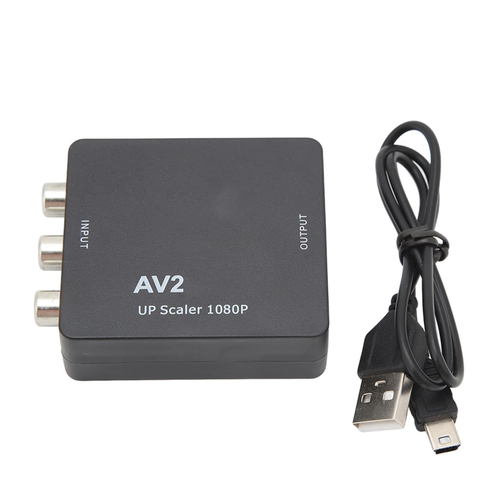 HD 1080P AV to High Definition Media Interface Video Adapter RCA to High Definition Media Interface Converter for Monitor TV