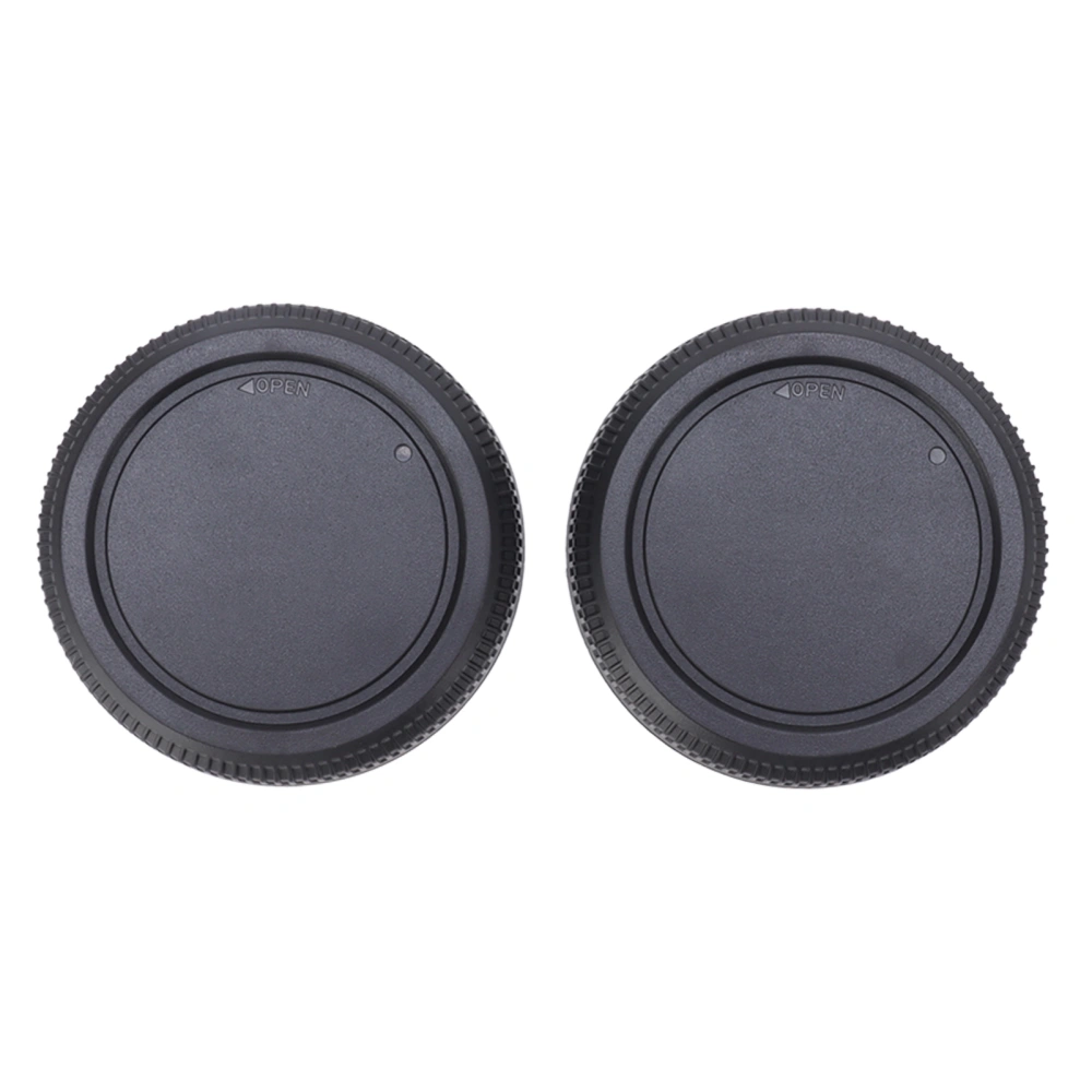 2PCS Lens Rear Caps ABS Plastic Snap On Lens Back Cover Replacement for GFX Series SLR Cameras