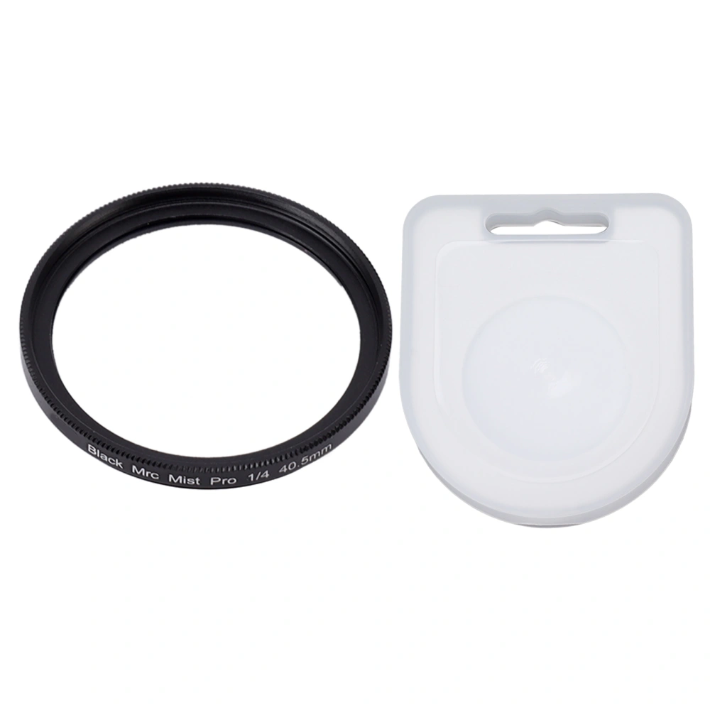 Black Soft Filter 1/4 Portrait Hazy Waterproof Oil Resistant Camera Lens Filter for Video Scenery 40.5MM