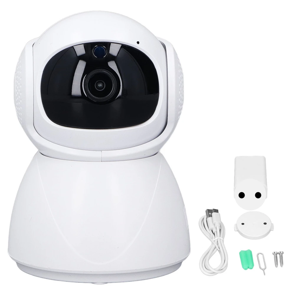 Indoor Security Camera ABS Home Surveillance WiFi Camera Motion Detection Camera for Home Shop Office 100‑240V EU Plug