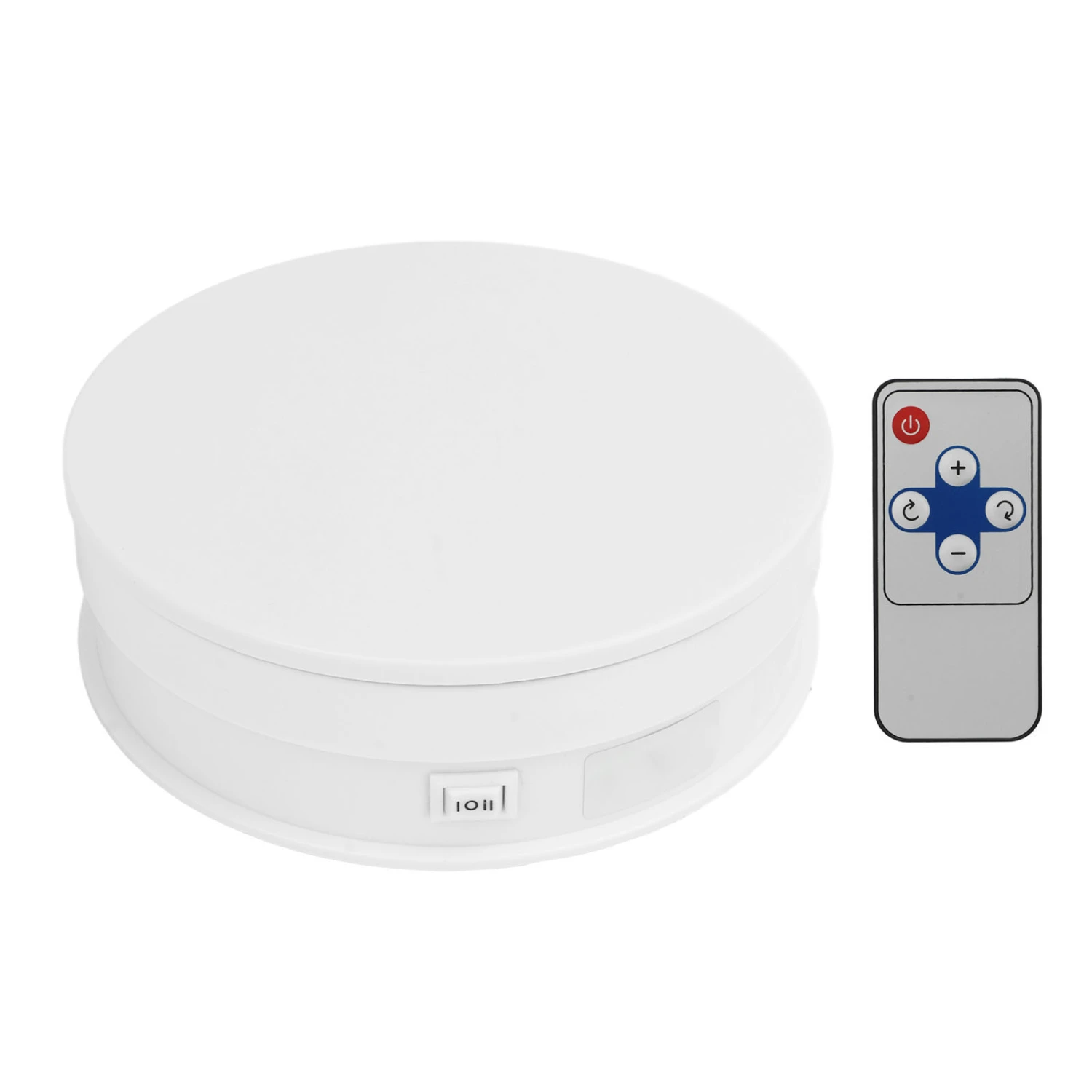 Still Turntable 15cm Remote Control Speed Electric Rotating Turntable Display Stand Photography Video Shooting Props White