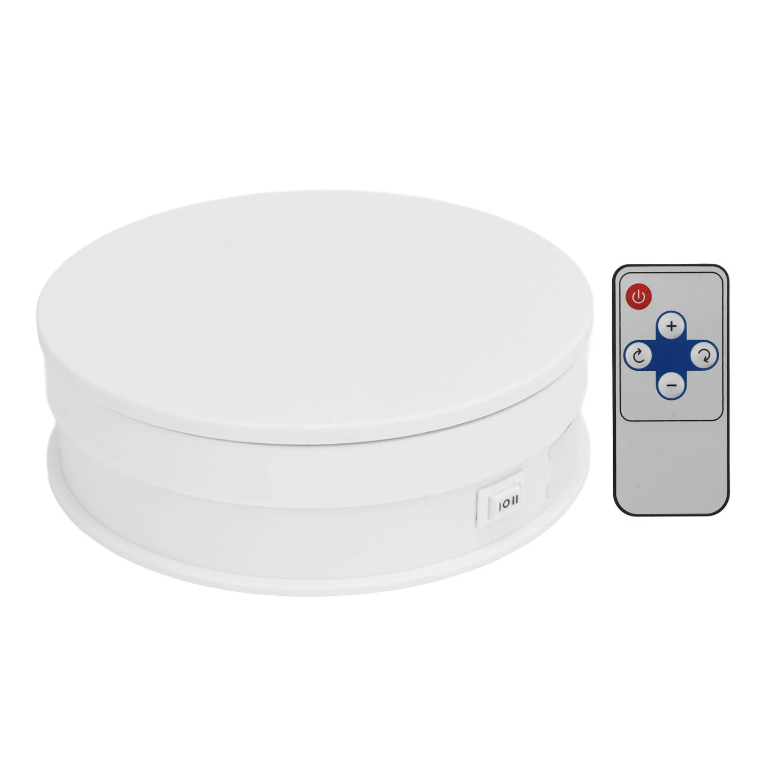 Still Turntable 15cm Remote Control Speed Electric Rotating Turntable Display Stand Photography Video Shooting Props White