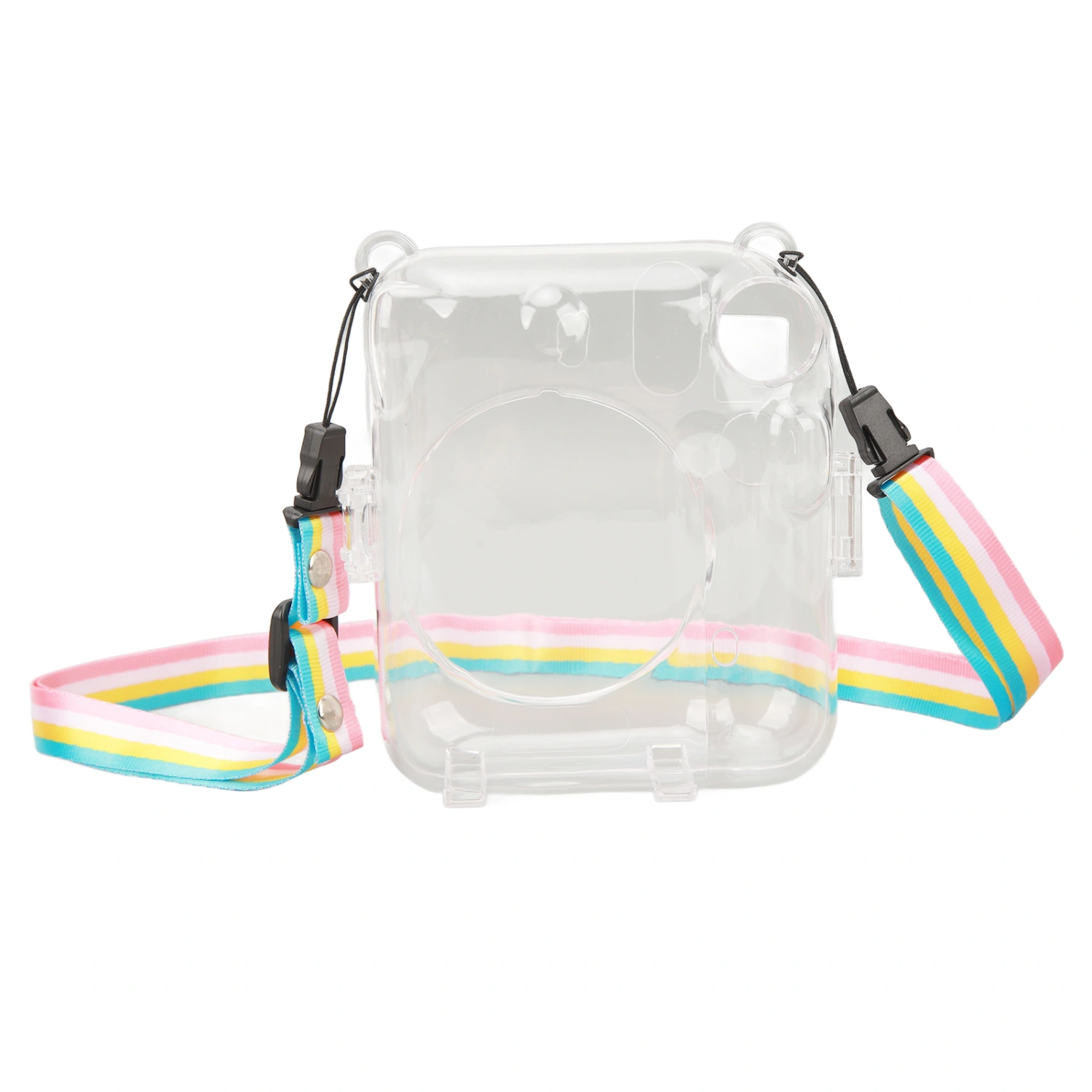 Instant Camera Shell Case PC Transparency With Adjustable Shoulder Straps Protective Instant Camera Case for Mini12