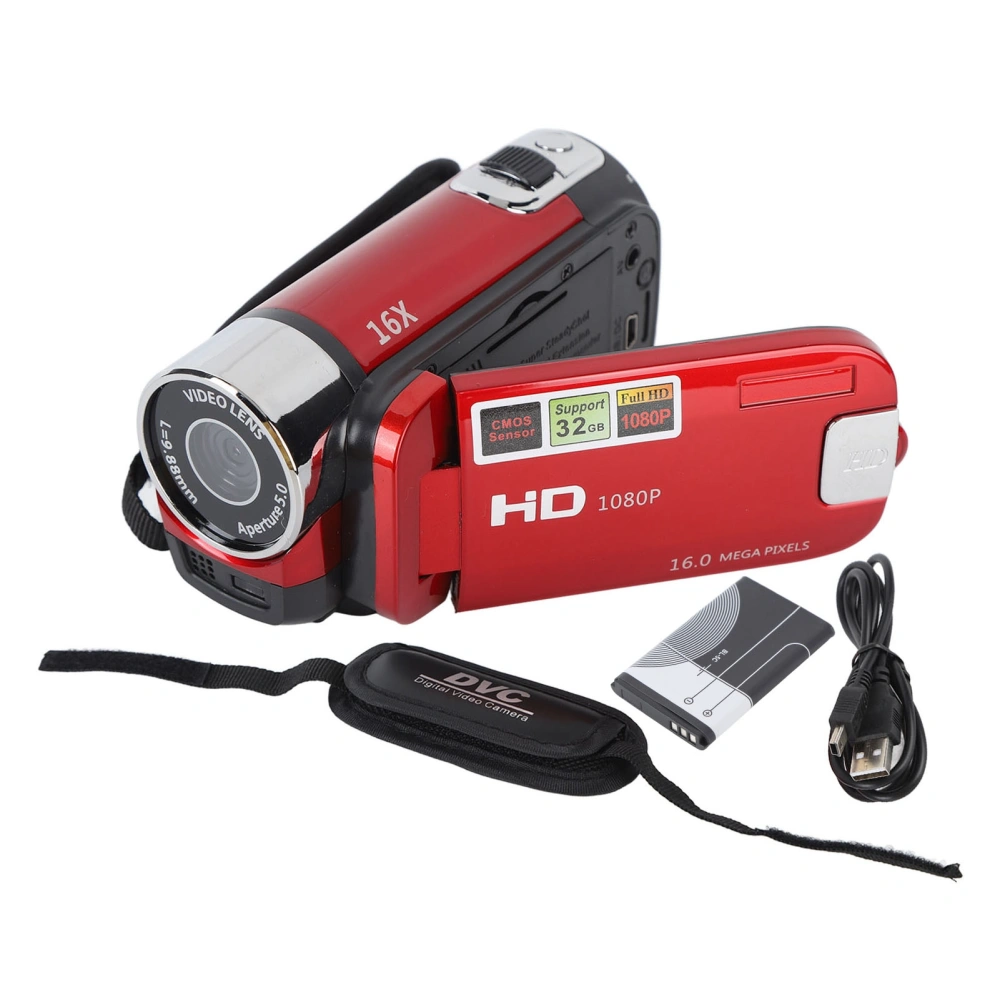 4K 48MP DV Camera 2.7in TFT Rotatable Screen 16x Digital Zoom Video Camera with USB Cable