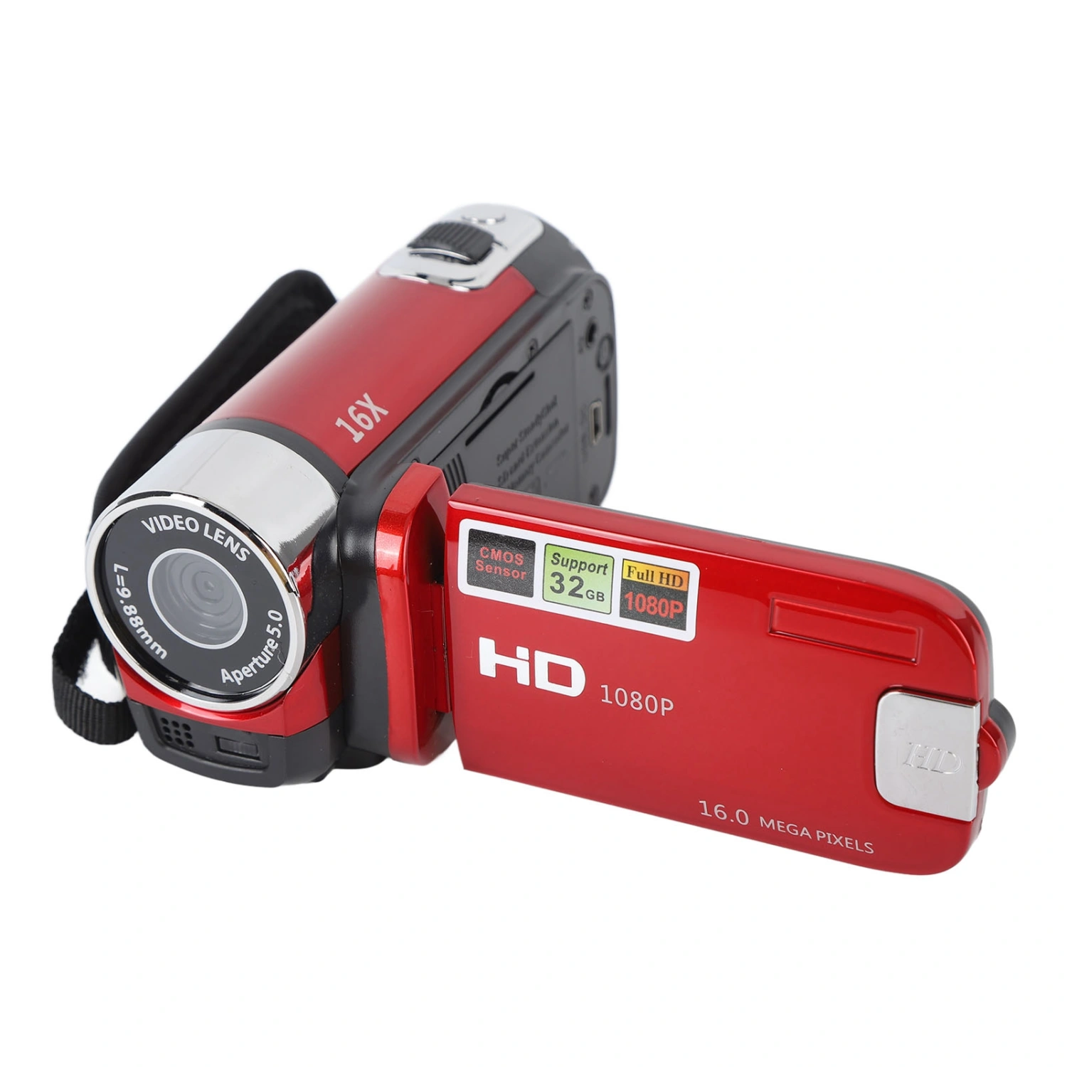4K 48MP DV Camera 2.7in TFT Rotatable Screen 16x Digital Zoom Video Camera with USB Cable