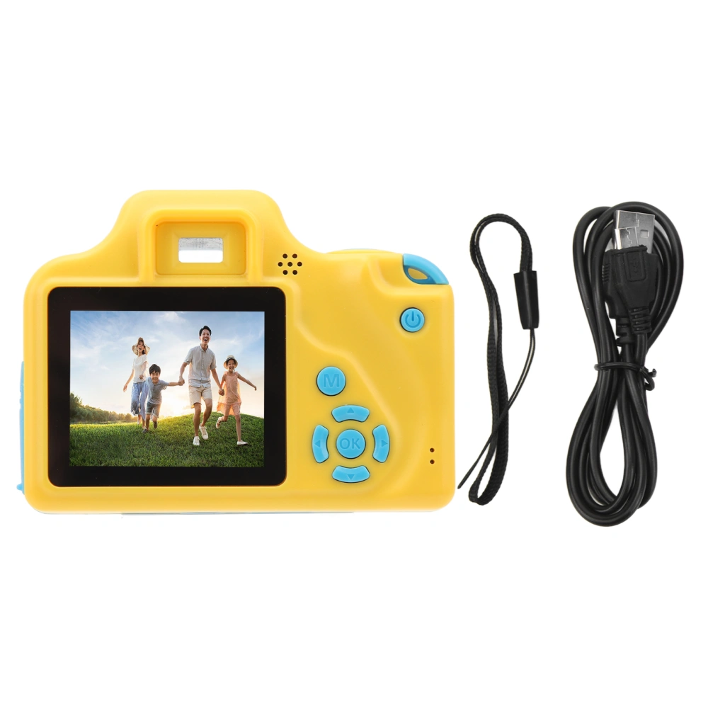 Kids Selfie Camera 2 Inch 5M 1080P HD Mini Portable Digital Video Camera Toy for Toddler Blue