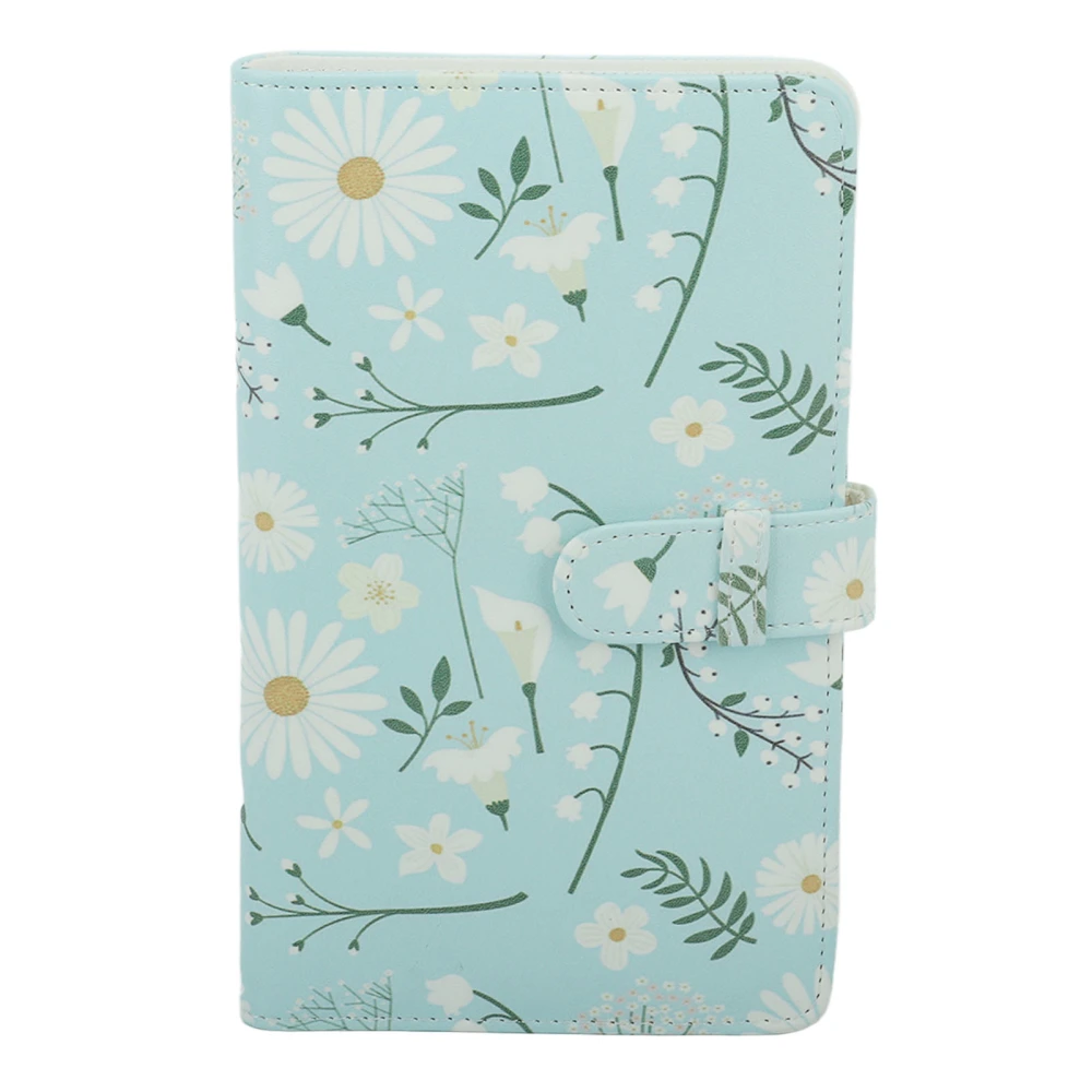 Mini Photo Album 3 Inch PU PVC 108 Pockets Portable Wallet Picture Album for Instant Camera Chrysanthemum