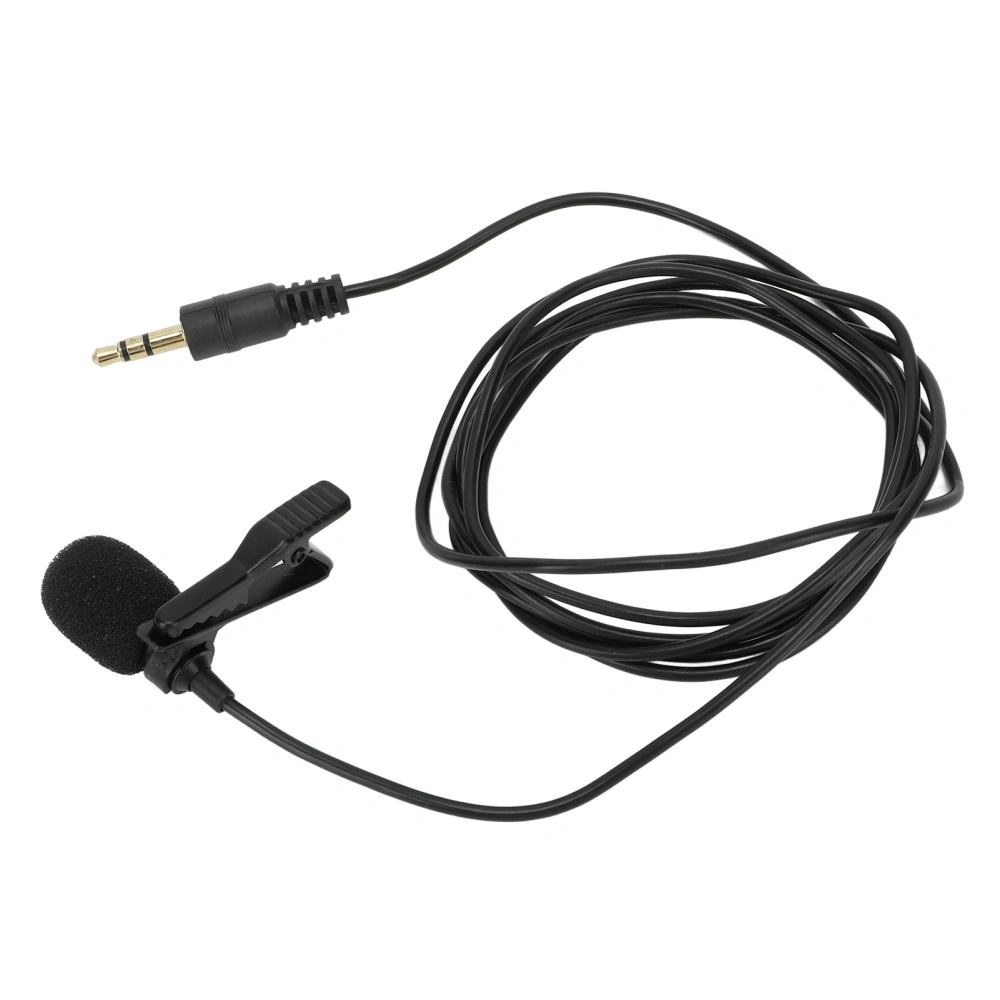 Lavalier Microphone Noise Reduction Omnidirectional Clip On Mic for Interview Streaming