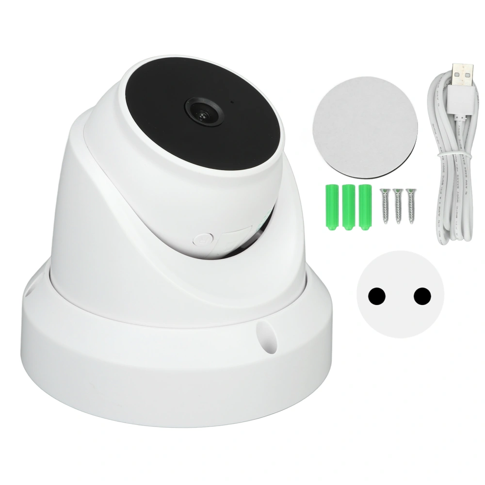 IP Camera Infrared Night Vision 2 Way Audio Human Detection APP Monitoring Pan Tilt Camera 100‑240V EU Plug