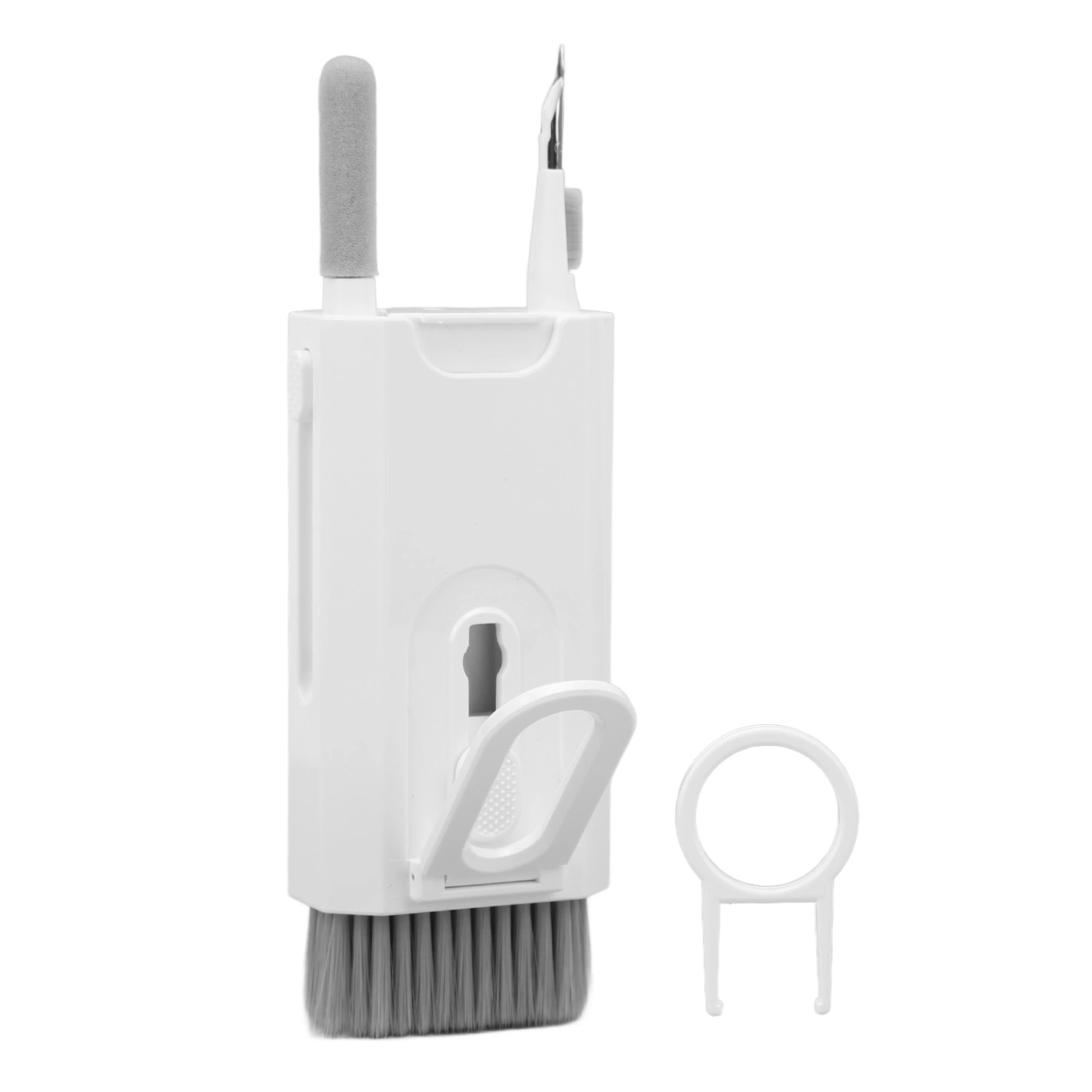 8 In 1 Phone Cleaning Brush Multifunctional Cleaning Brush for Computer Keyboard Headset Laptop Camera Lens White