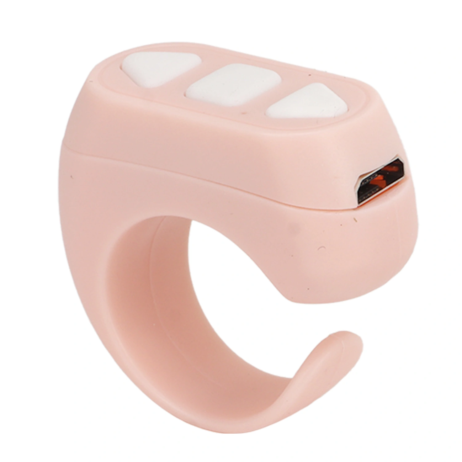 Bluetooth Remote Control App Page Turner Phone Remote Control Ring Phone Novel Watch TV Turn Page Click Like Selfie Device ZL 03 Pink