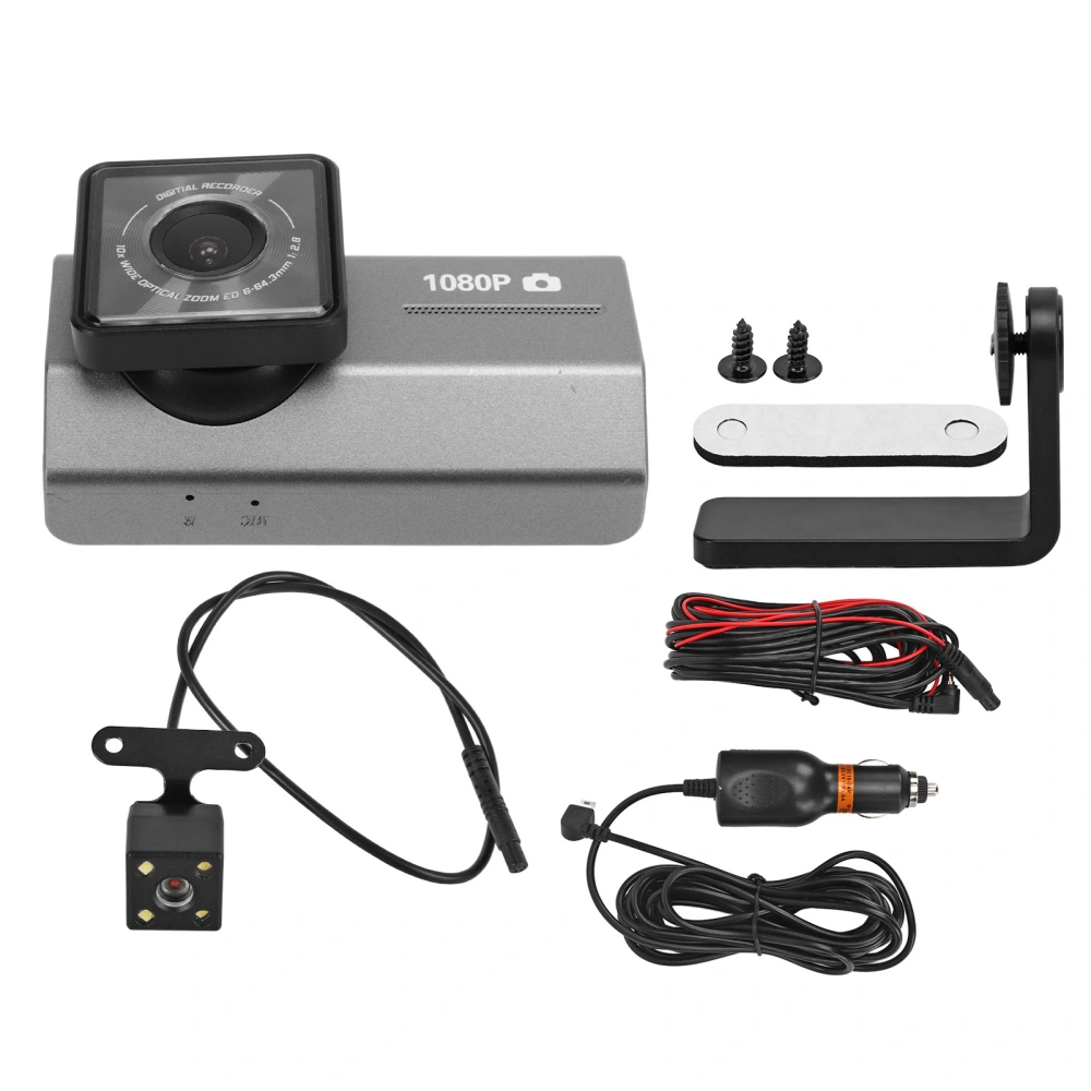 3 Inch Car Front Rear Dash Cam Loop Video HD Gravity Sensor Motion Detection Dashboard Camera