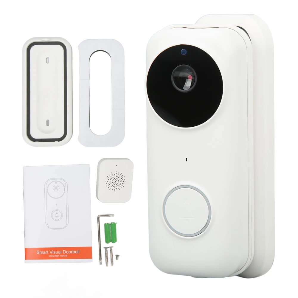 For Tuya 2.4G WIFI Video Doorbell Infrared Night Vision Visual Smart Doorbell Remote Monitoring Cam with Voice Changer Intercom