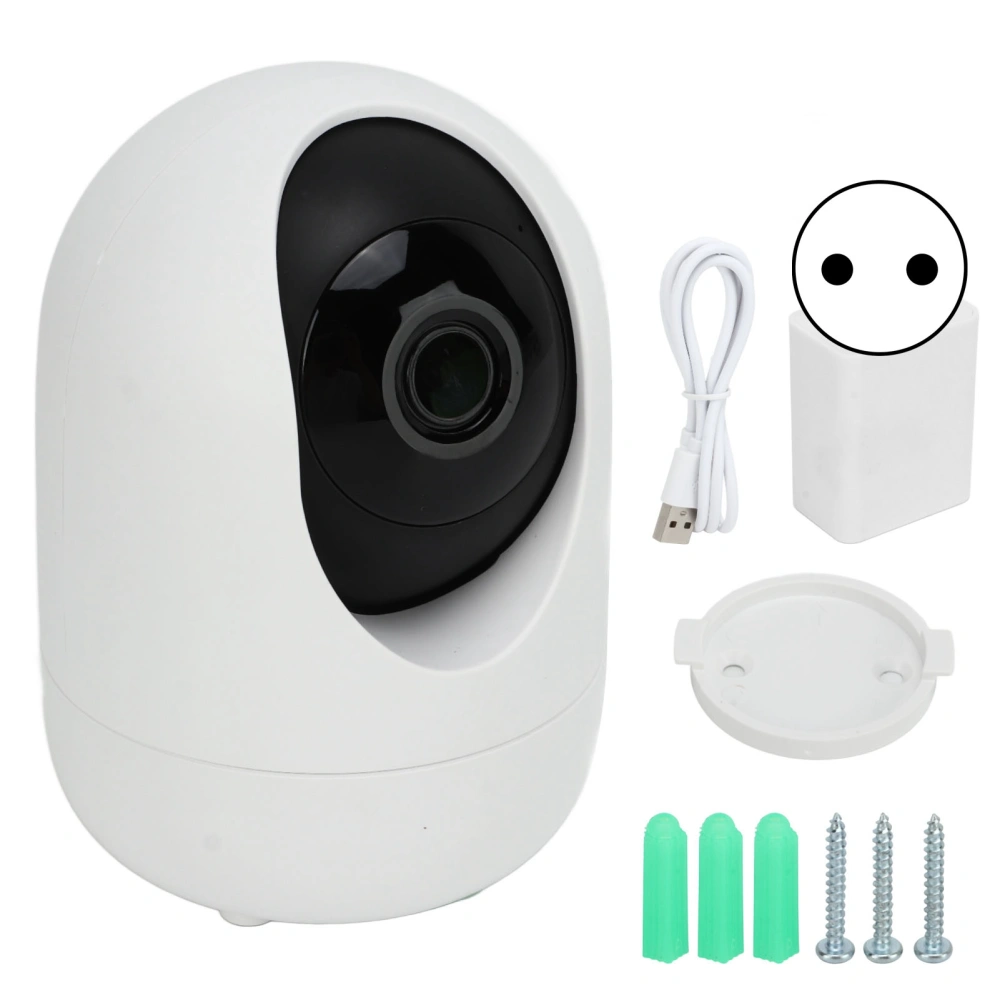 Wireless WIFI Security Camera Two Way Voice Infrared Night Vision Camera AI Intelligent Human Detection Camera 100‑240V EU Plug