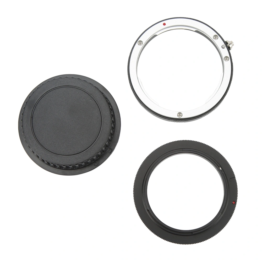 58mm Macro Reverse Adapter Ring Rear Lens Mount Protection Ring and Cover for EF Mount 58mm Filter Thread Lens Camera