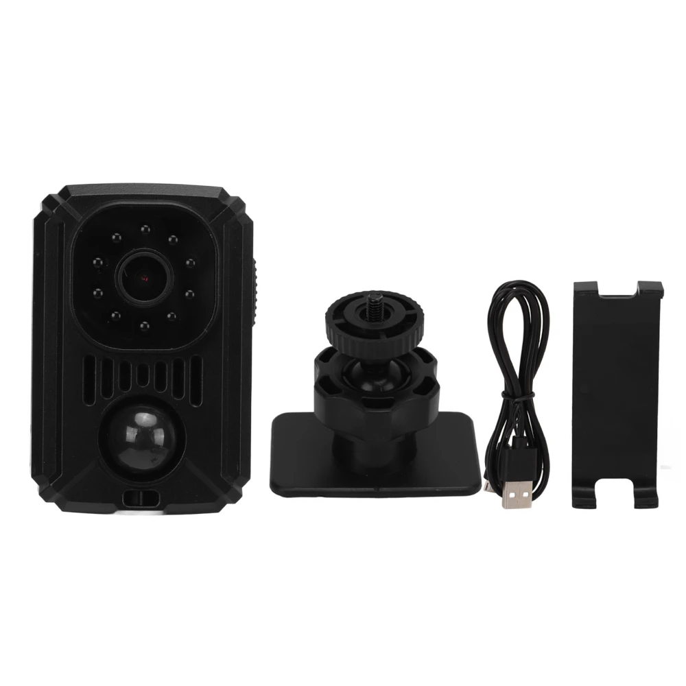 1080P Mini Action Camera With Clip Bracket PIR Motion Detection 120 Degree Wide Angle Portable Body Camera