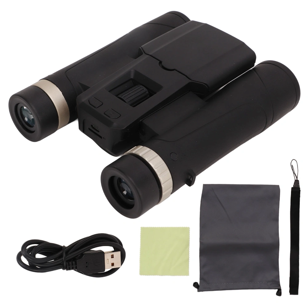 10X Binoculars Camera 2.7K 48MP USB Digital Telescope Camera 32mm Aperture Lens Video Recorder Telescope with 2.4 Inch LCD Screen