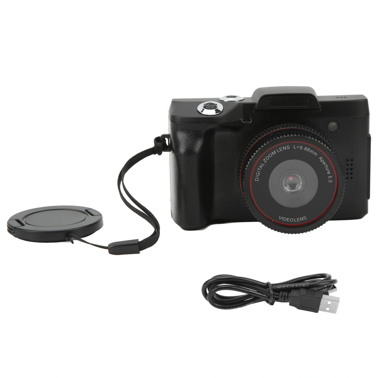 16MP HD Camera Video Digital Camcorder 1080P 180 Degree Flip Screen 2.4in TFT LCD Display 16X Digital Zoom 1/4in Screw Mount
