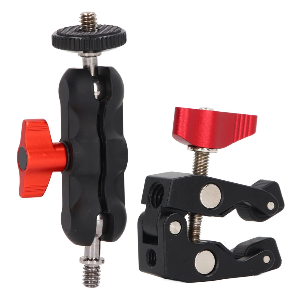 Camera Super Clamp Ball Head Crab Claw Clip Universal Monitor Bracket Ball Head Clamp Super Holder Stand for Fill Light Microphone