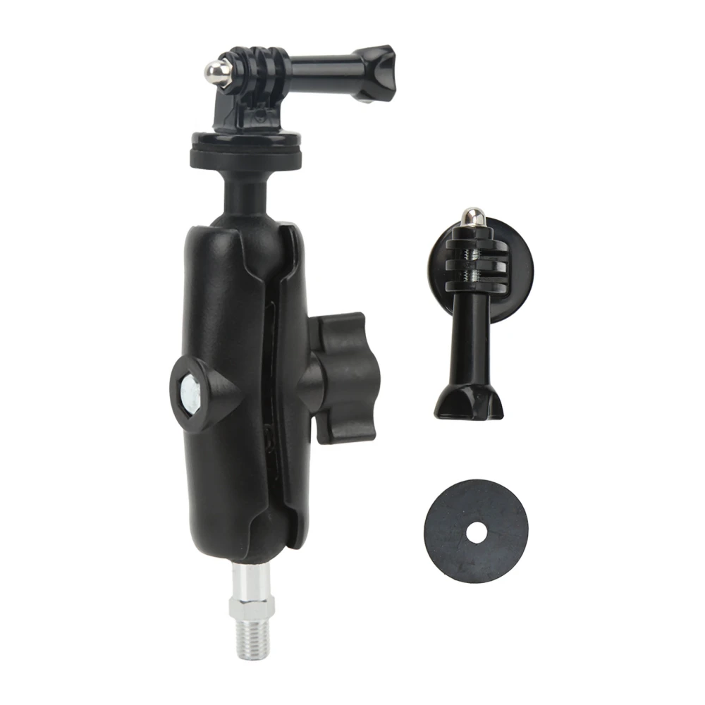 M10 Motorcycle Camera Holder Motorcycle Rearview Mirror Ball Head Mounting Bracket for DJI for Insta360 for Hero 10 9 8 7 6 5