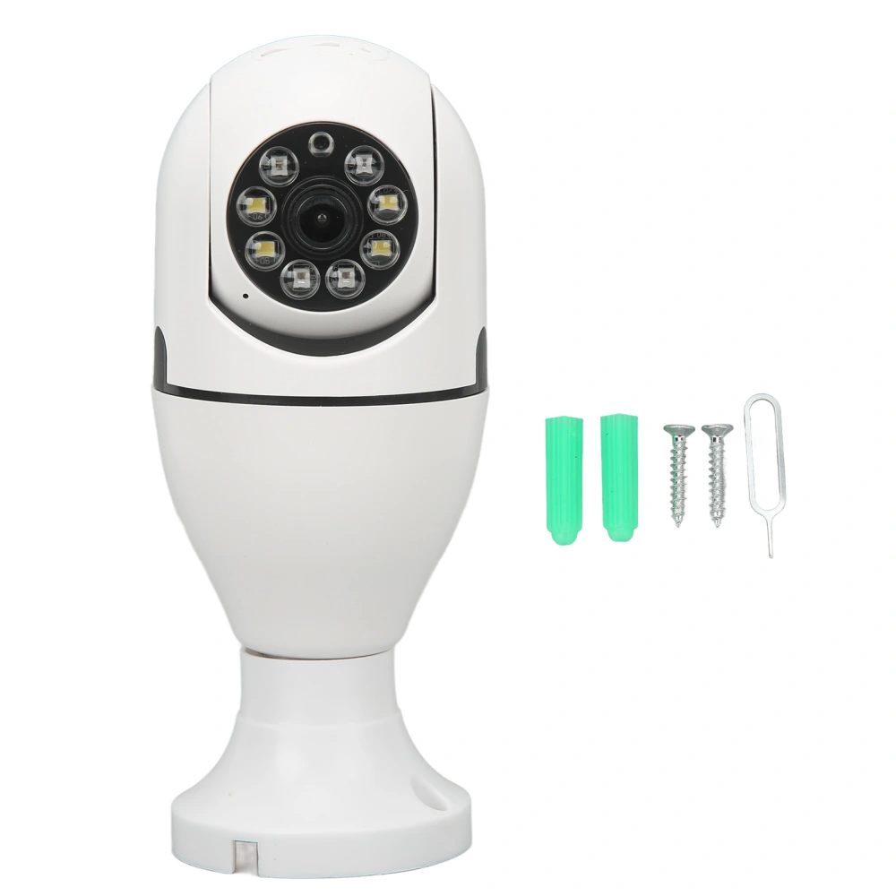 Light Bulb Camera 360 Degree Panoramic Infrared WIFI Security Camera with with E27 Interface Base