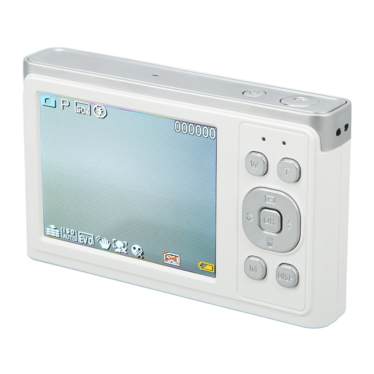 4K Digital Camera 2.88in IPS HD Mirrorless Camera AF Autofocus 16X Zoom 50MP Camera for Macro Shooting White