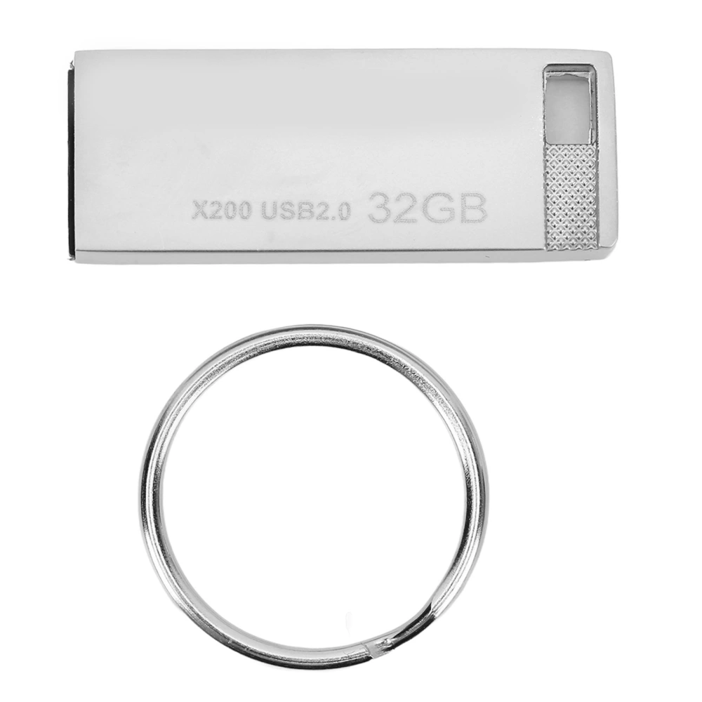 USB Flash Drive Zinc Alloy USB2.0 Interface Portable Flash Memory Storage Expansion U Disk for Laptop 32GB