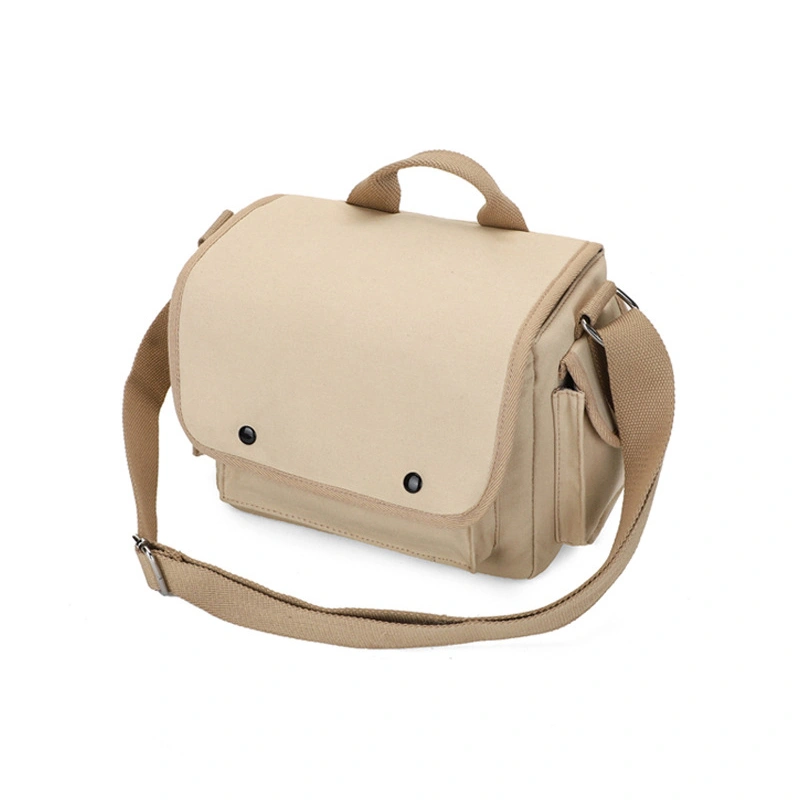 Camera Shoulder Bag for Nikon SLR 200D750D760D800D Portable Storage Canvas Accessories Khaki M