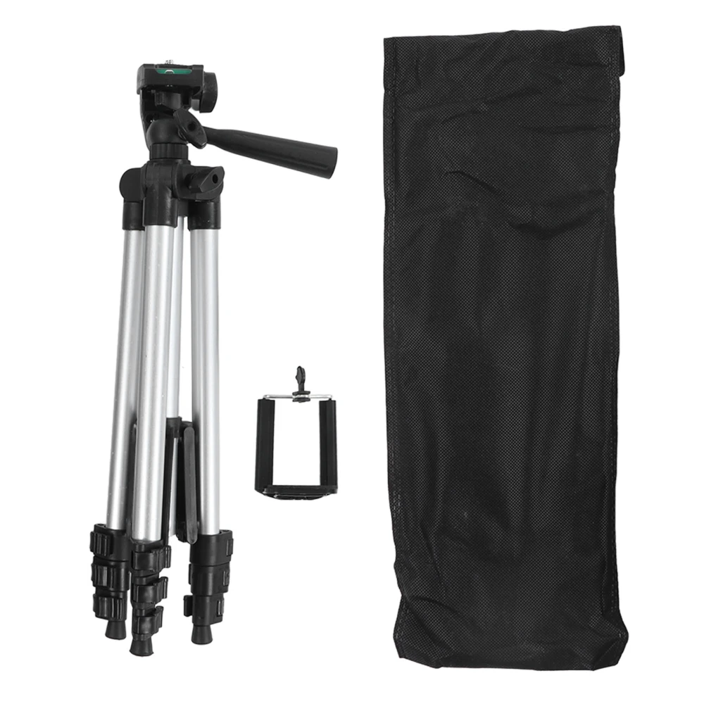 Camera Stand Tripod 4 Sessions Stretchable Phone Tripod Stand 2.5kg Maximum Load Selfie Stick with Phone Clip Tripod