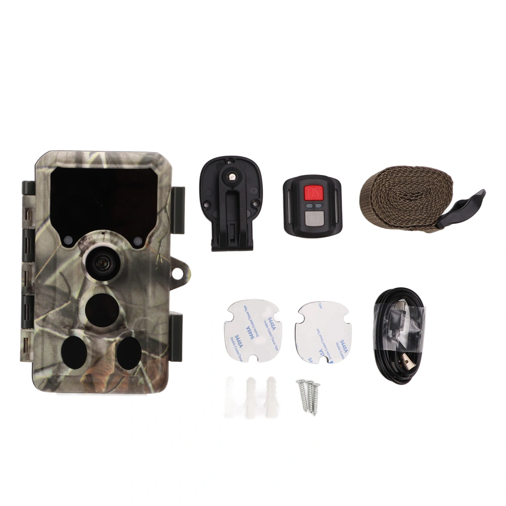 1296P 24MP WiFi Trail Camera with Night Vision IP65 Waterproof Infrared Dead Wood Green Hunting Trail Camera with Remote Control