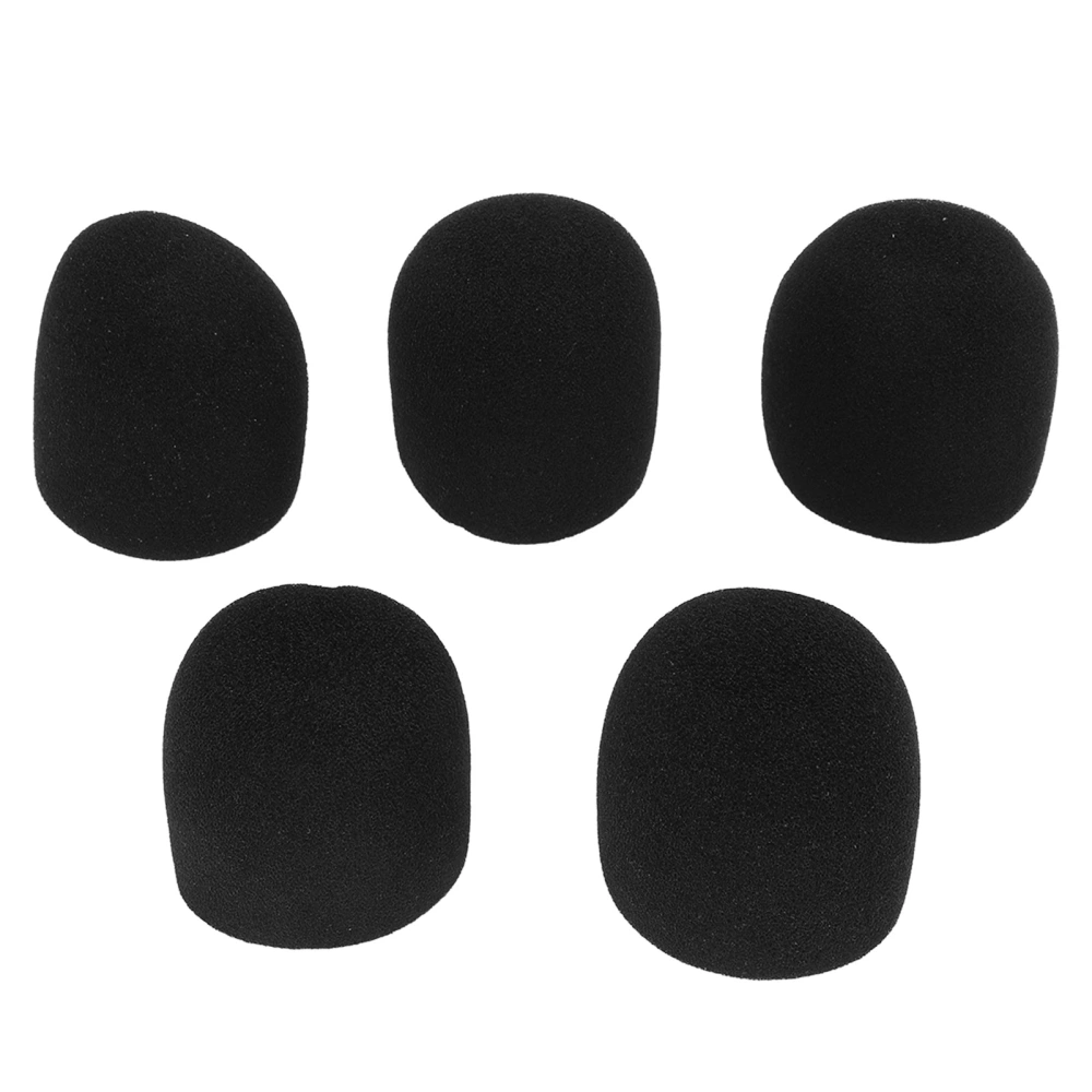 Microphone Windscreen Prevent Spraying Soft Odorless Sponge Mic Cover for Handheld Microphone 5pcs