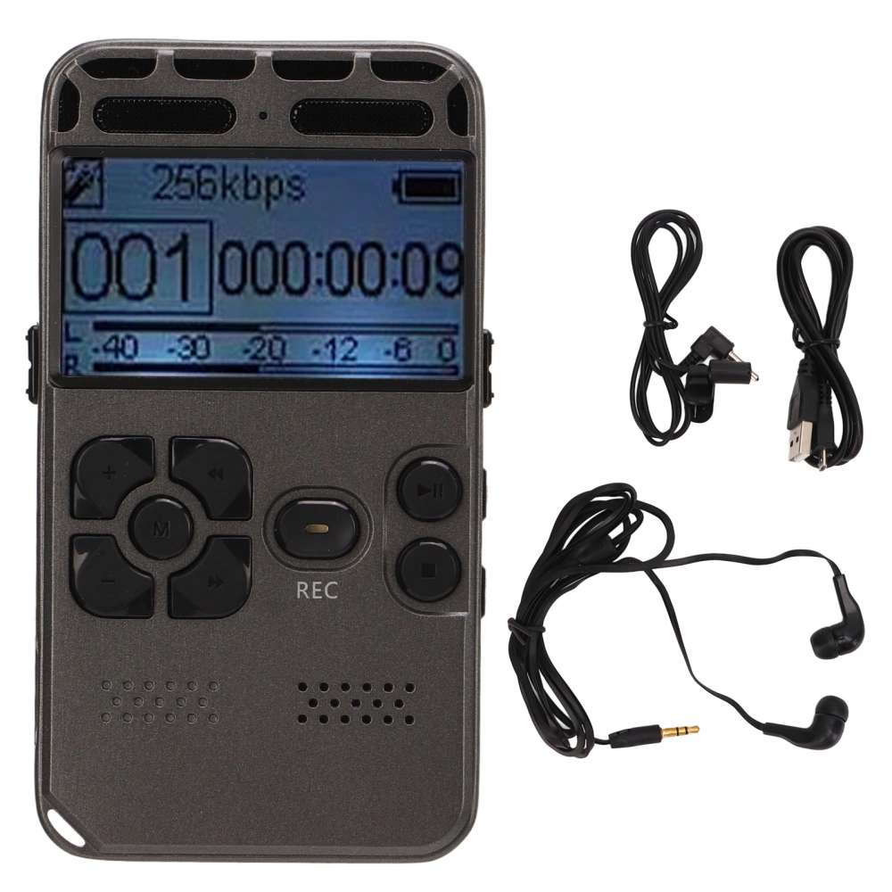 HD Digital Sound Recorder LCD Portable Expandable Stored Voice Recording Machine Recording Pen Tape Recorder Voice Player