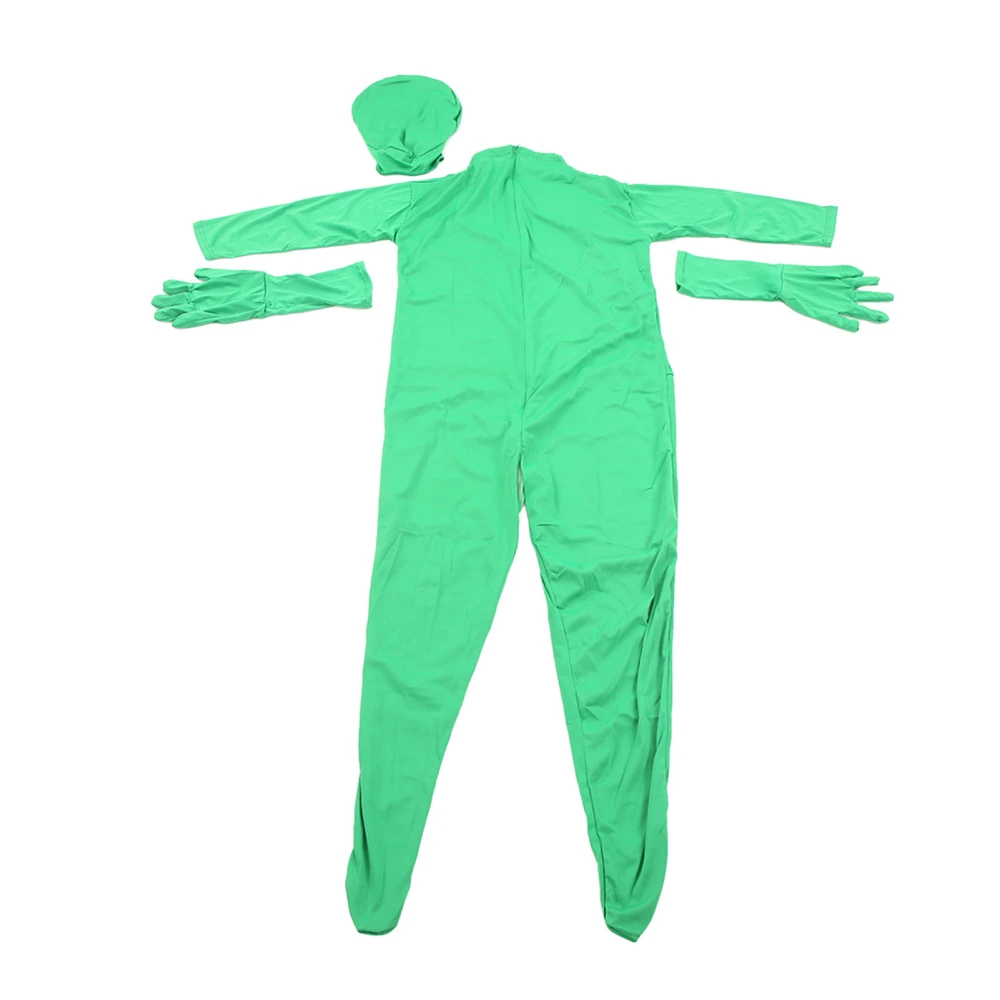 Green Screen Bodysuit Body Suit Full Body Split Design for Photography Film Video 160cm / 62.99in