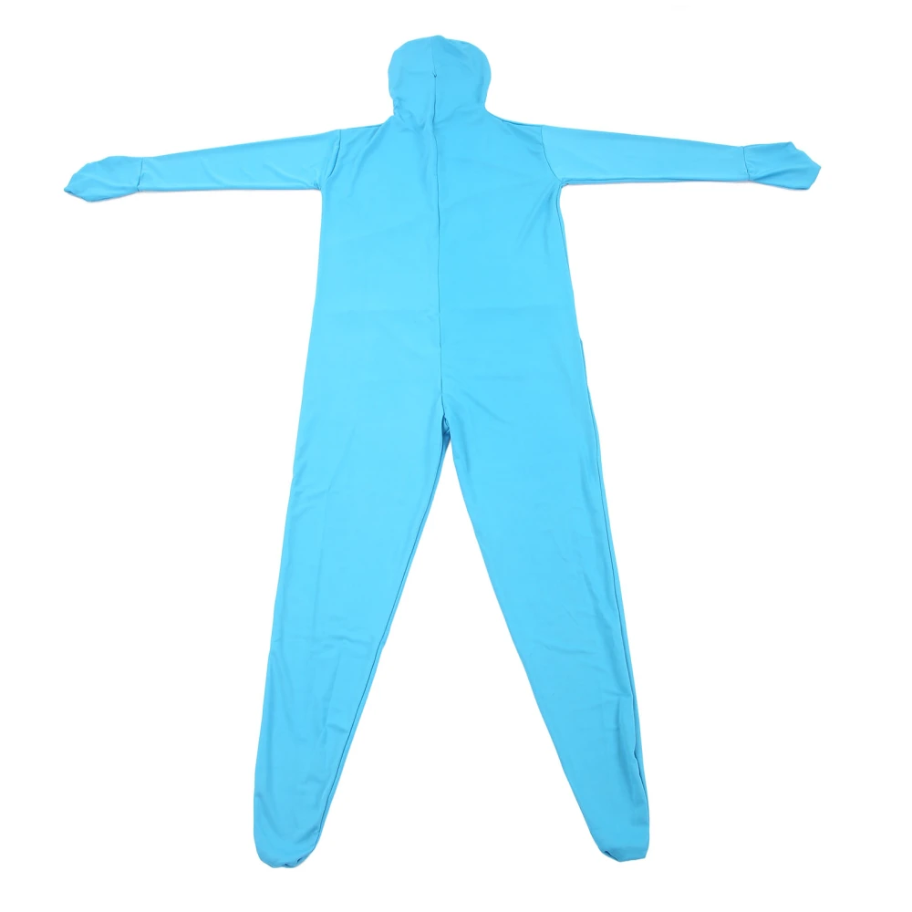 Photography Chromakey Bodysuit Blue Special Effects Full Body Stretch Fabric Suit for Video Shooting Live Broadcast 160cm