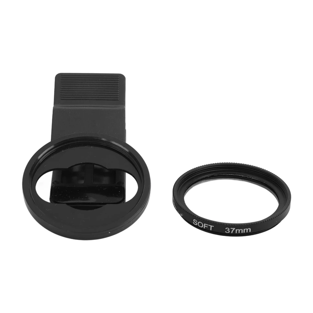 VELEDGE 37mm Mobile Phone Soft Light Filter Cell Phone Camera Lens Filter with Clip for Huawei for Xiaomi