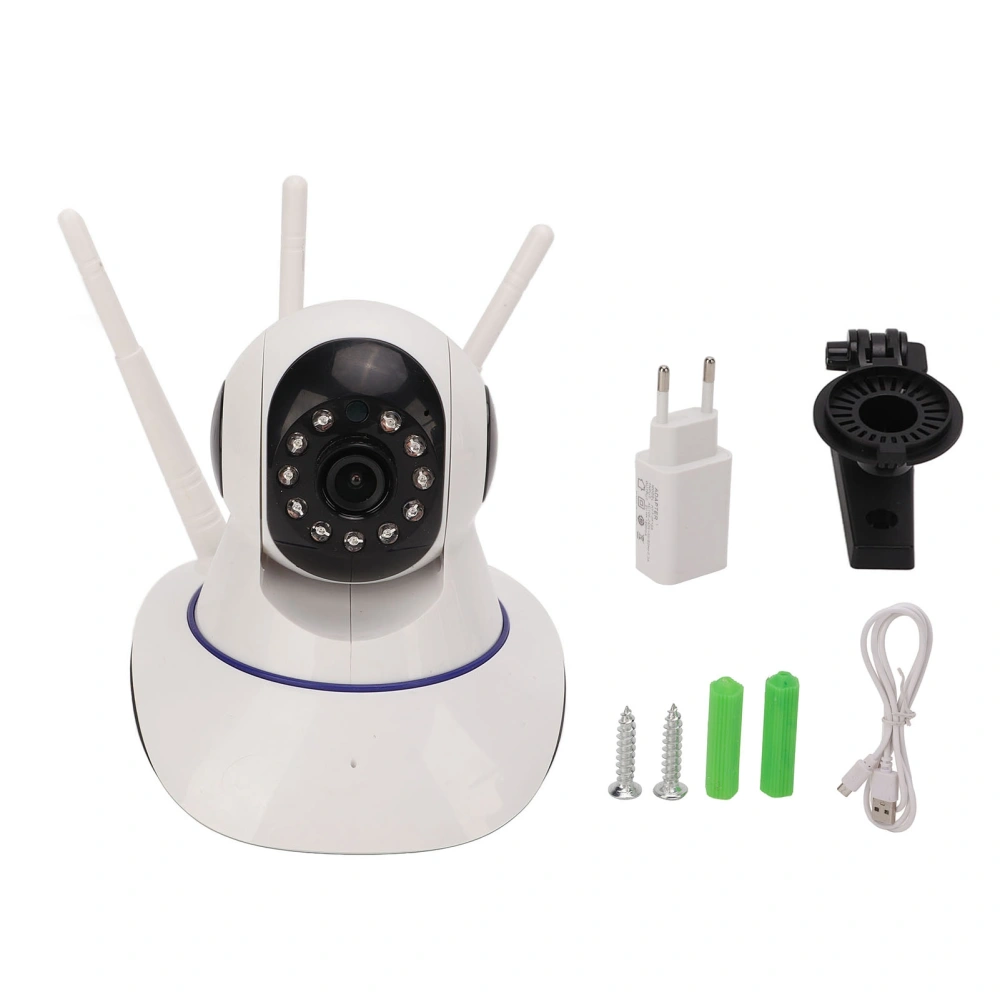 WiFi Security Camera Wireless HD Intelligent IP Camera Monitor for Home EU AC100V‑240V