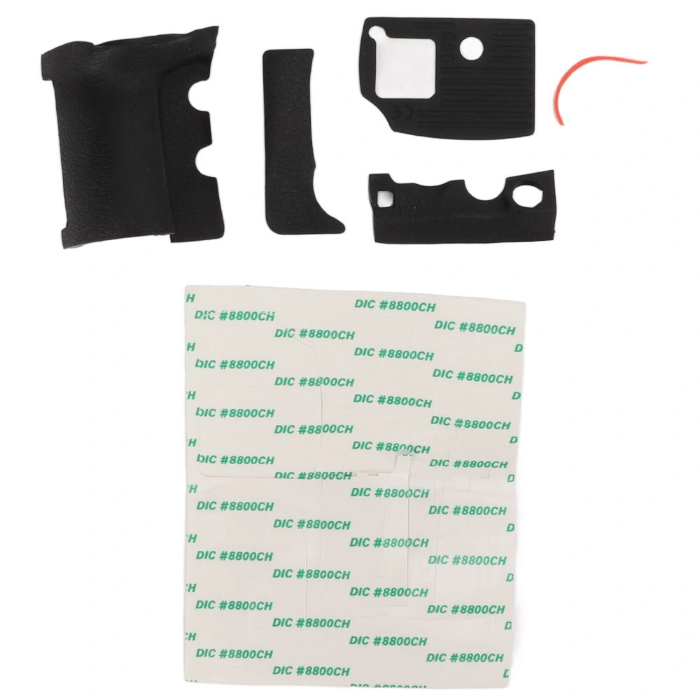 Grip Rubber Set Left Side Thumb Bottom Rubber Cover with Adhesive Repair Parts for Nikon D810 Camera