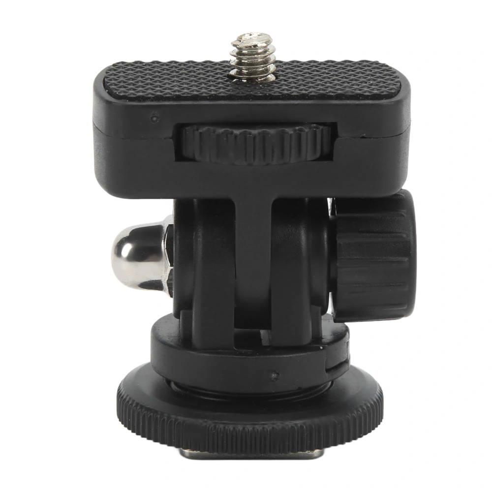 Monitor Ball Head 180 Degrees Adjustable Mini Monitor Accessories with Cold Shoe 1/4 Screw Interface