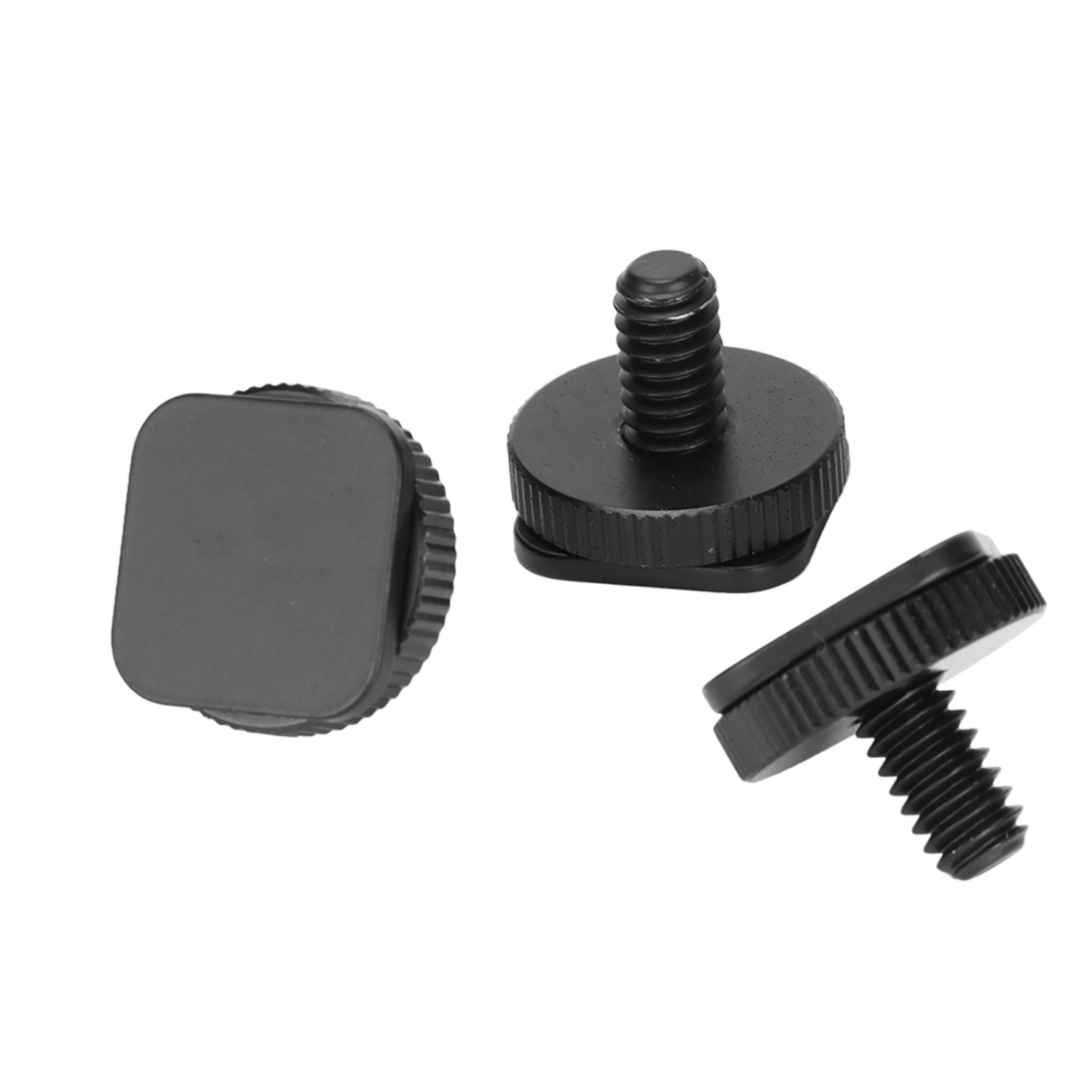 3 Pieces 1/4in Tripod Mount Screw DSLR Camera Hot Cold Shoe Adapter Tool for Flashes Microphone LED Lamp