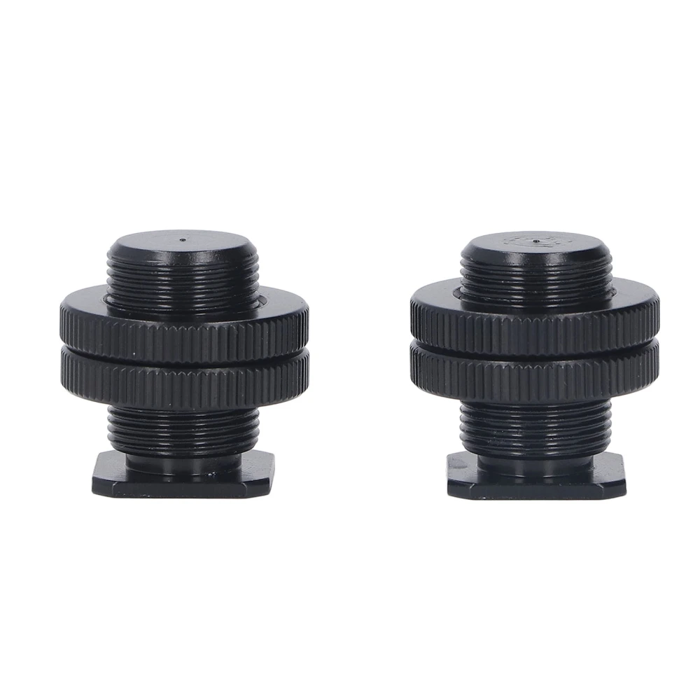 2pcs Microphone Stand Mount Converter Screw 5/8 to 1/4 Thread Screw Hot Shoe Mount Adapter for Mic Stand