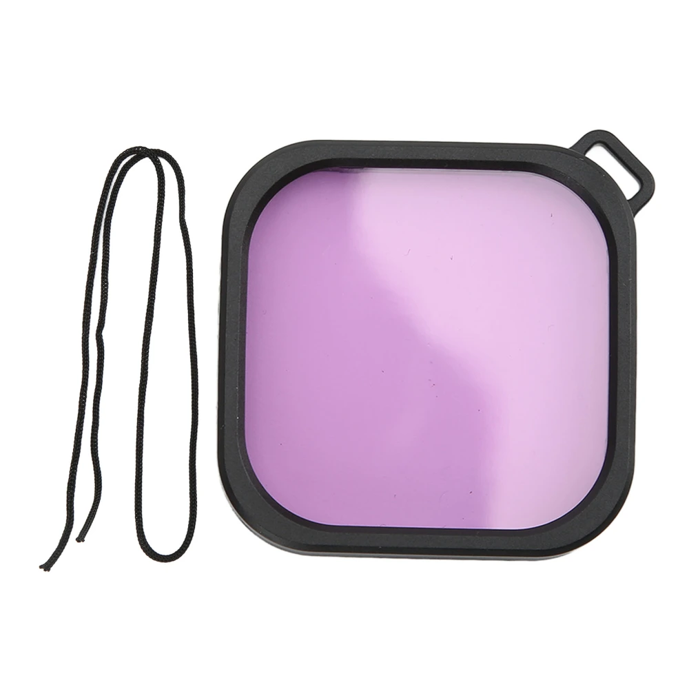 Waterproof Case Dive Filter Waterproof Housing Shell Filters for Hero 8 9 Action Camera Accessories Purple Filter