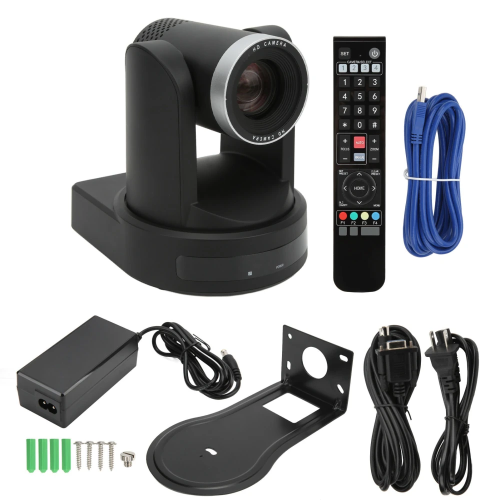 1080P Conference Camera 10X Optical Zoom USB3.0 Video Camera for Live Streaming Metting US 100‑240V