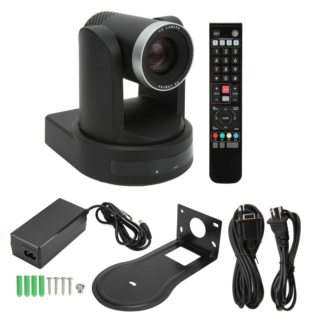 100‑240V 1080P 20X PTZ Camera Optical Zoom HD 60FPS Video Camera For Live Broadcasting Online Teaching US Plug