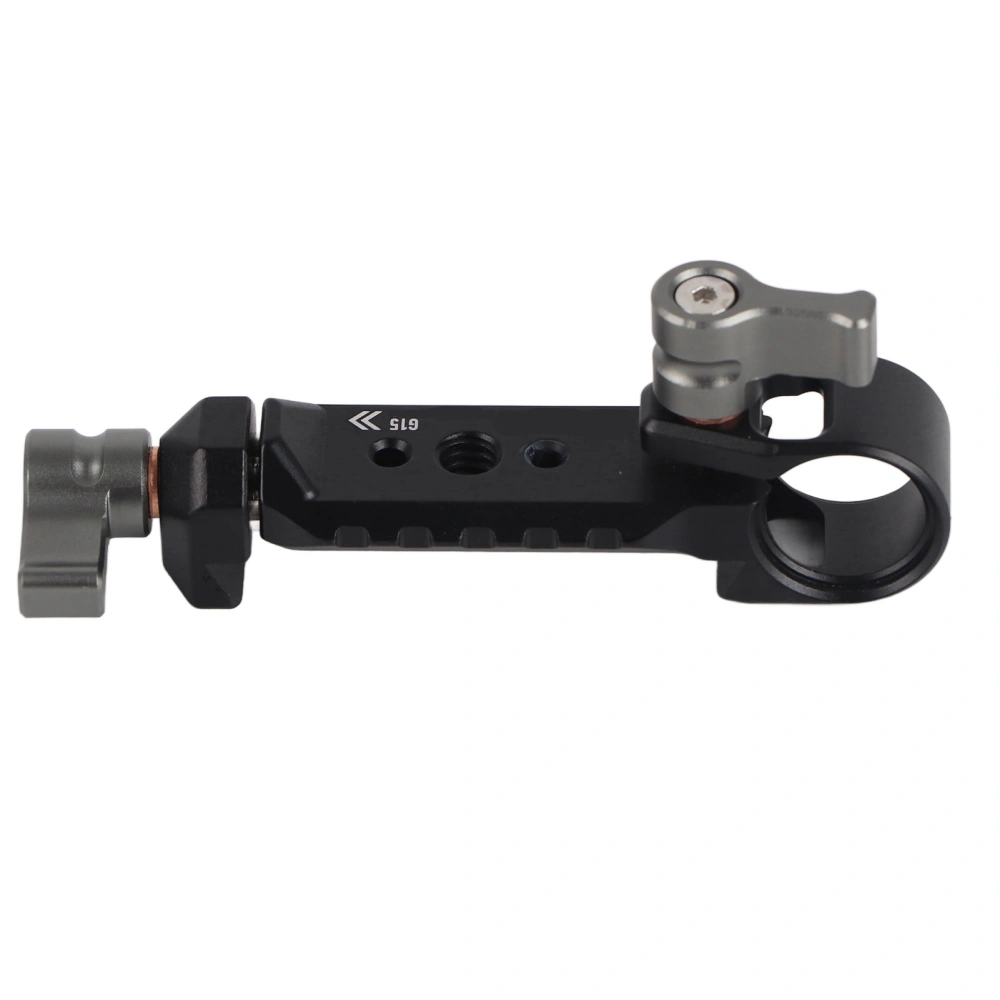 15mm Rod Clamp Quick Release Plate Pipe Clamp SLR Camera Extension Bracket with 1/4 Inch Screw Hole