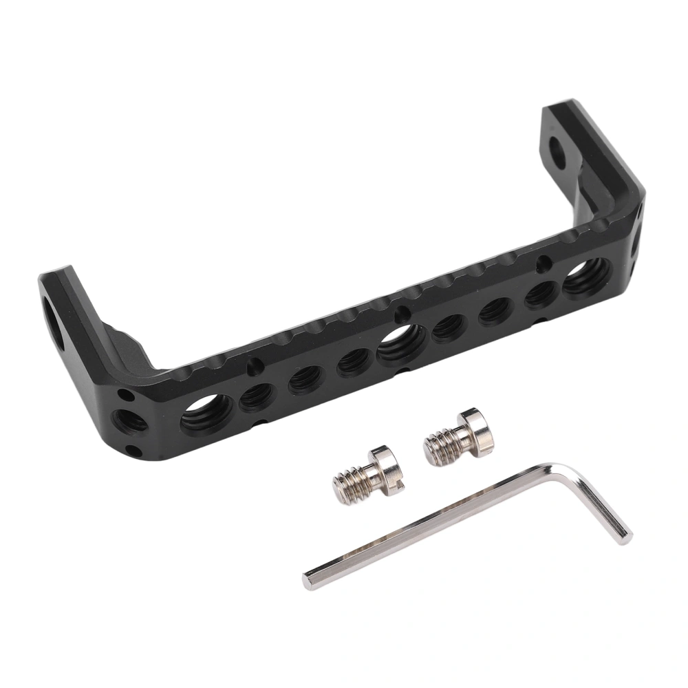 Aluminum Alloy U Shape Expansion Bracket with 1/4 Inch 3/8 Inch Screw Hole for Atomos Ninja V Monitor