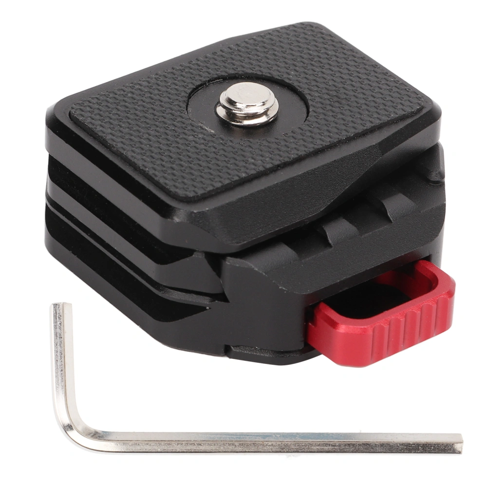 V Lock Quick Release Plate Aluminum Alloy V Mount Quick Release Base for DSLR Camera Tripod