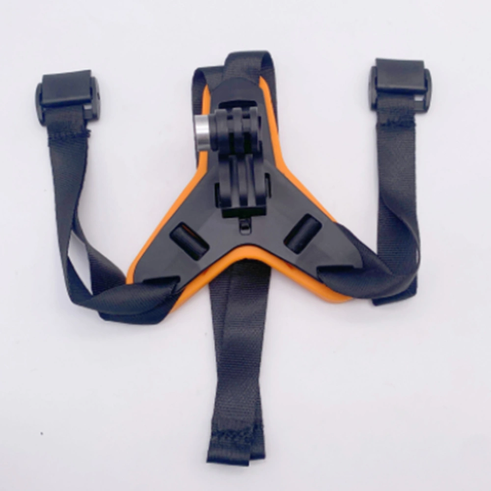 Motorcycle Helmet Chin Strap Support Helmet Chin Mount Holder for Action Camera Sport Outdoors CyclingOrange Regular